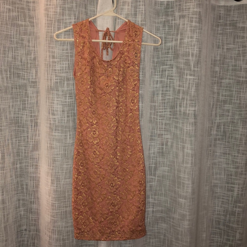 Rose Gold BodyCon Dress!